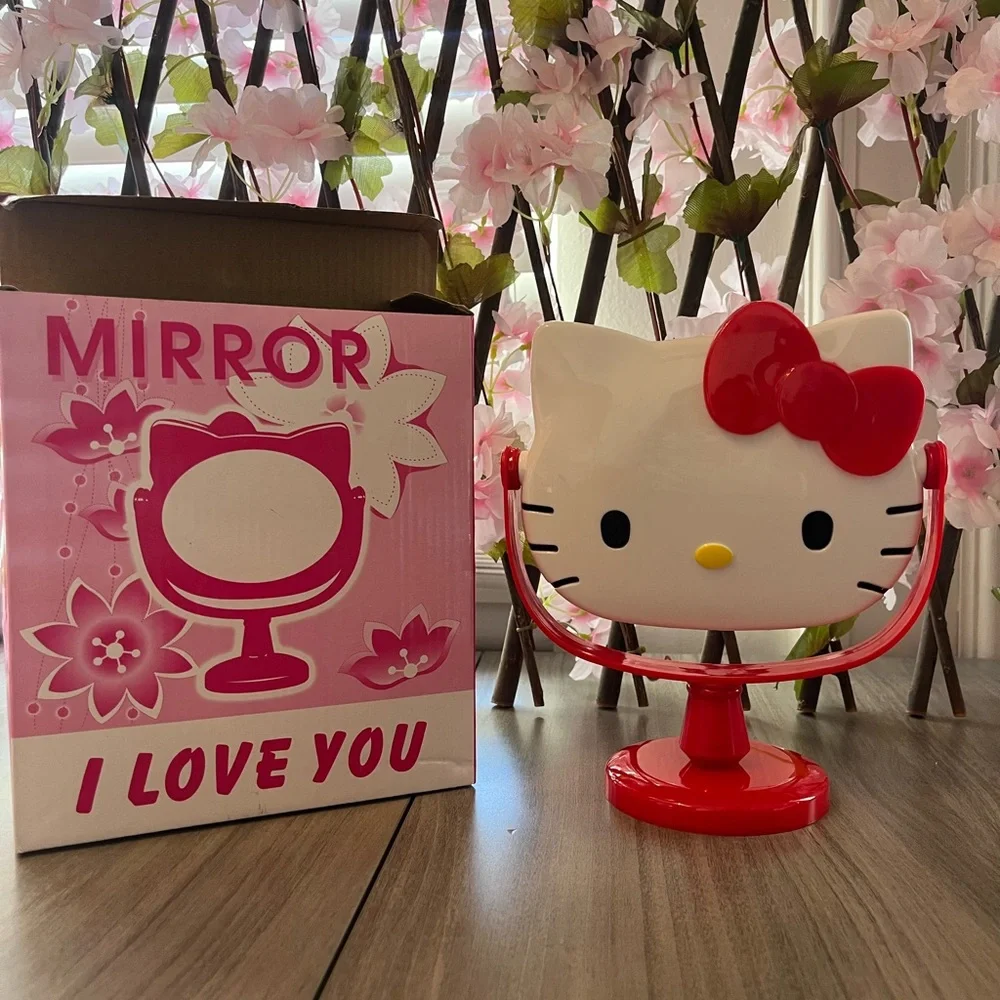 White and red Hello kitty Vanity mirror.NWT